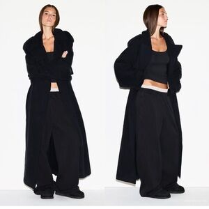 NWT Skims Boyfriend Oversized Fleece Trench Coat